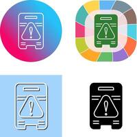 Caution Sign Icon Design vector