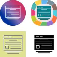 Website Icon Design vector