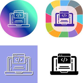 Coding Icon Design vector