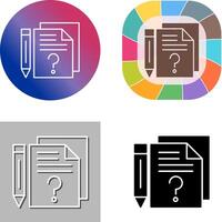 Question Icon Design vector