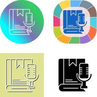 Audiobook Icon Design vector