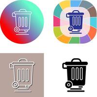 Dustbin Icon Design vector