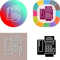 fax Machine Icon Design vector