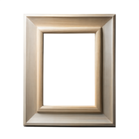 elegante de madera marco en un transparente antecedentes png