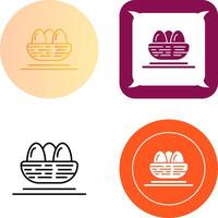 Eggs Icon Design vector