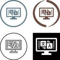 Language Icon Design vector