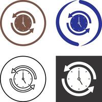 Run Time Icon Design vector