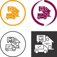 Package Receiving Icon Design vector