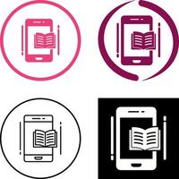 E Book Icon Design vector