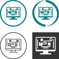 Tracking Icon Design vector