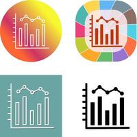 Histogram Icon Design vector