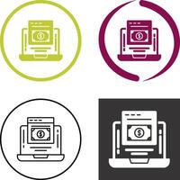 Online Payment Icon Design vector