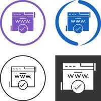 Domain Icon Design vector