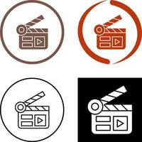 Clapper Board Icon Design vector