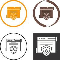 Web Security Icon Design vector