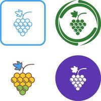 Grapes Icon Design vector