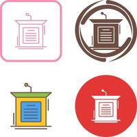 Podium Icon Design vector