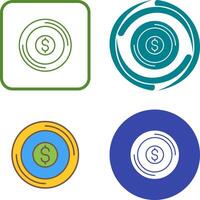 Coin Icon Design vector