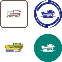 Snowmobile Icon Design vector