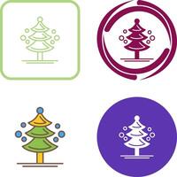 Pine Tree Icon Design vector