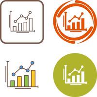 Bar Chart Icon Design vector