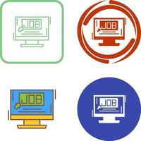 Job Icon Design vector