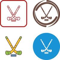 Ice Hockey Icon Design vector