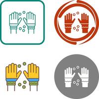 Winter Gloves Icon Design vector