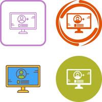 Log In Icon Design vector