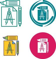 Study Tools Icon Design vector