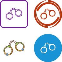 Handcuffs Icon Design vector