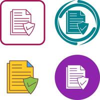 Valid Document Icon Design vector