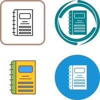 Notebook Icon Design vector