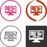 Coding Icon Design vector