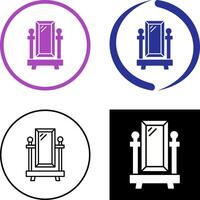 Floor Mirror Icon Design vector