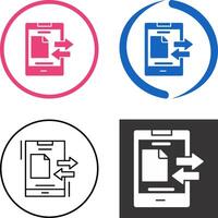 Data Transfer Icon Design vector