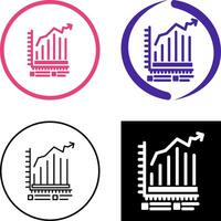 Bar Chart Icon Design vector