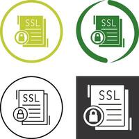 SSL Icon Design vector