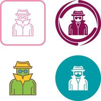 Spy Icon Design vector