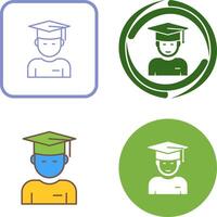 Graduate Student Icon Design vector