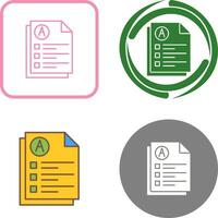 Exam Icon Design vector