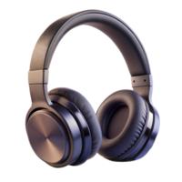 Modern wireless headphones with luxurious design on transparent background png