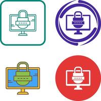 Password Icon Design vector