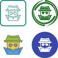 Hacker Icon Design vector