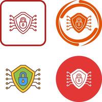 Cyber Security Icon Design vector