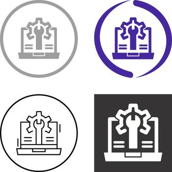 Web Development Icon Design vector