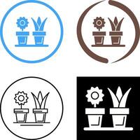 House Plants Icon Design vector