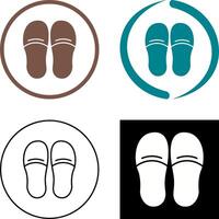 Slippers Icon Design vector