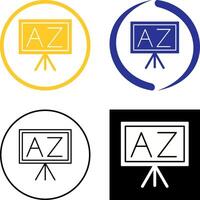 From A To Z Icon Design vector