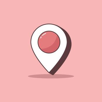 Map pointer icon vector